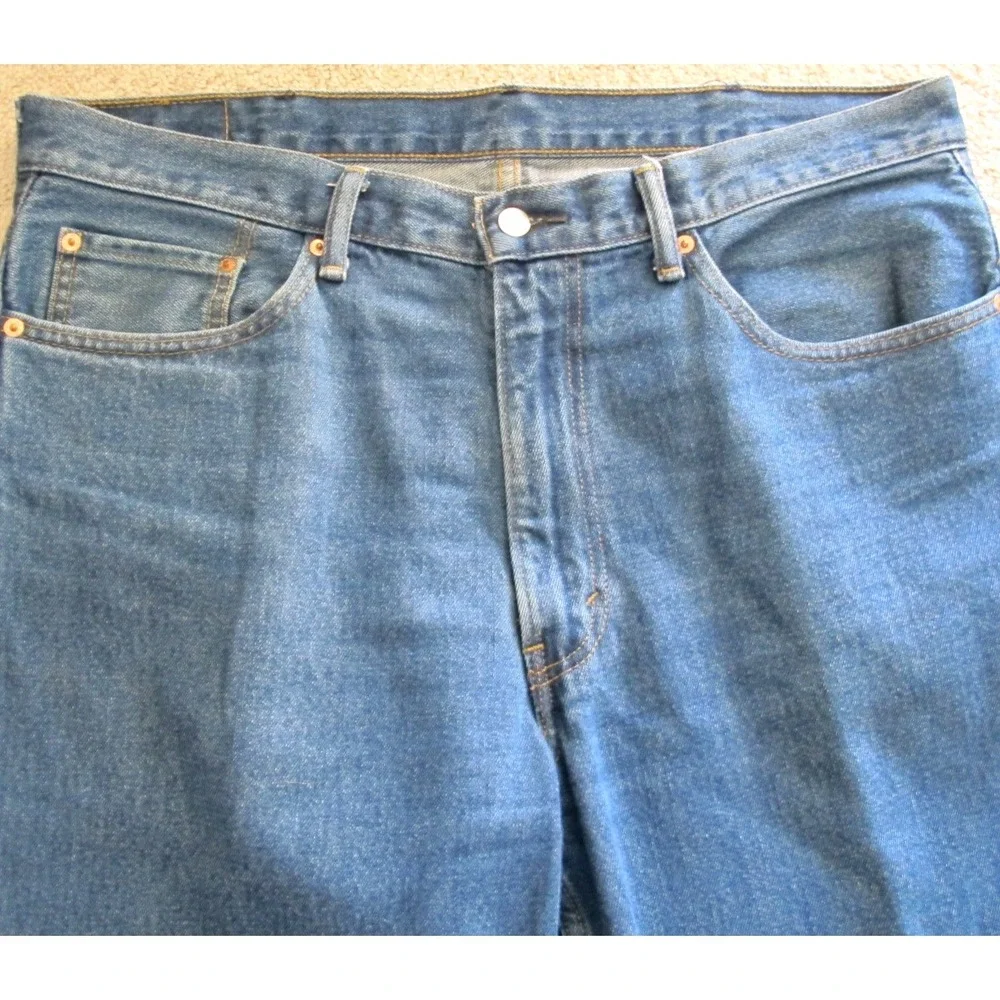 Levi's 550 Relaxed Fit Blue‎ Denim Cotton Jeans Men's Size 38 x 30